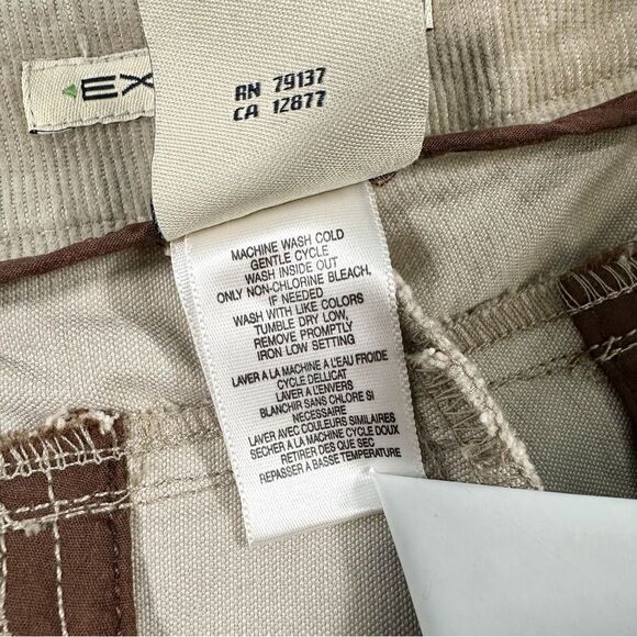 ExOfficio NWT Womens Size 16 Flex Cords Stretch Corduroy Pants Trousers Khaki - Picture 12 of 14